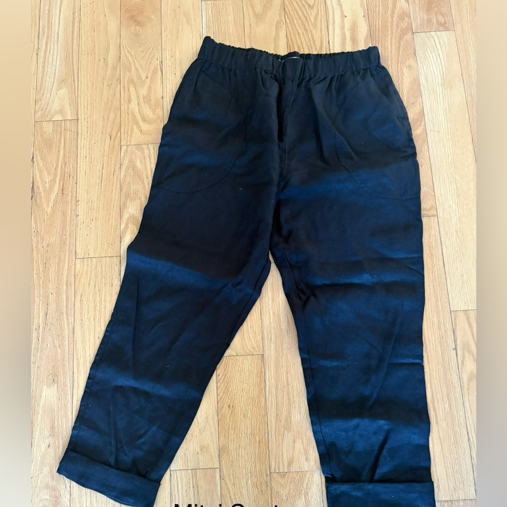 notPERFECTLINEN Black Trousers